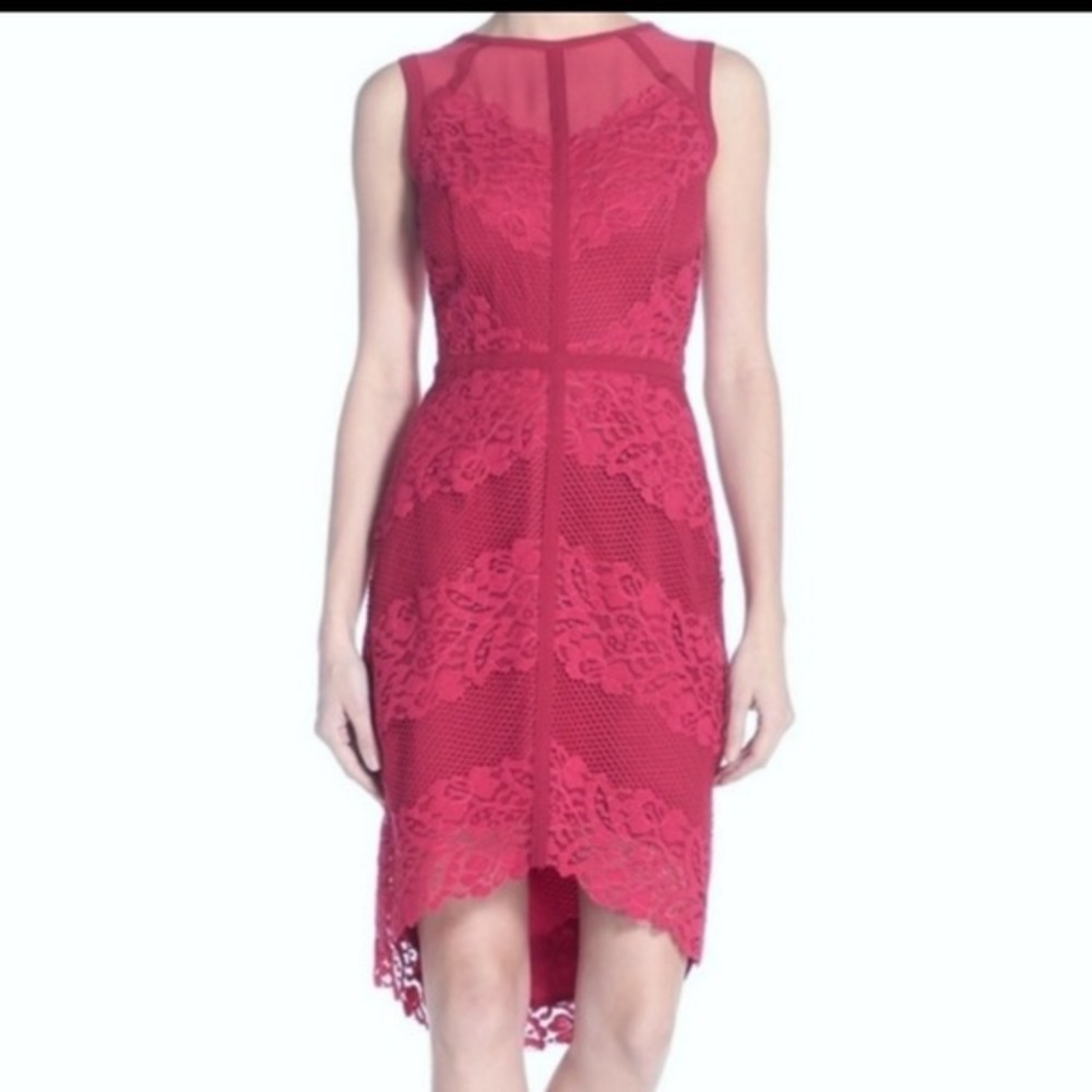 Adelyn Rae fuchsia lace dress